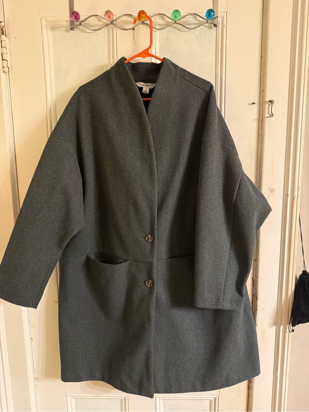 Old Navy Oversized Dark Green Trench Coat